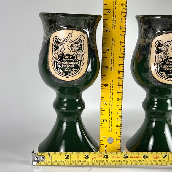 Renaissance Festival At Mosi 2014 Unicorn Goblet Chalice Souvenir Gift Lot of 2 - Picture 9 of 10